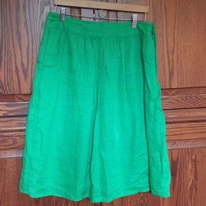 J crew linen skirt